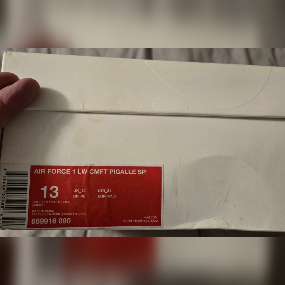 RARE RARE RARE DS/VNDS Nike Air Force 1 CMFT Pigalle  Size 13 669916-090 - Picture 3 of 16